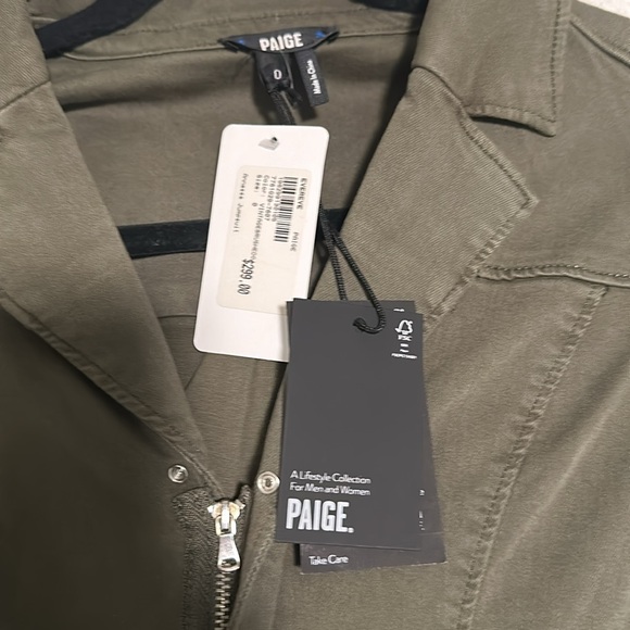 Brand New Paige Army Green Jumpsuit - Picture 2 of 2